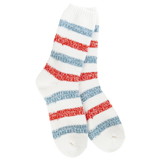 World's Softest Socks Weekend Ragg Links Crew - Vintage Stripe
