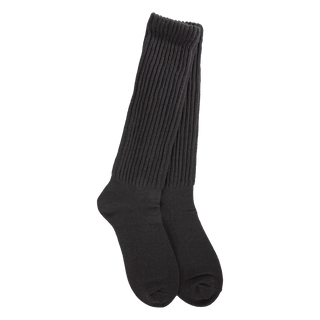 World's Softest Socks Weekend Slouch Crew - Black