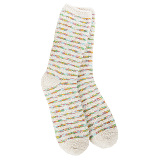 World's Softest Socks Winter Crew - Holiday Stripe