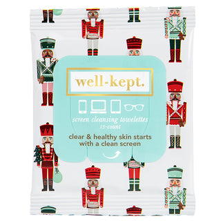 Well Kept Screen Cleansing Towelettes (15 Count) - Nutcracker
