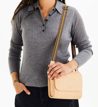 Consuela Olivo Slim Webbing Crossbody Strap