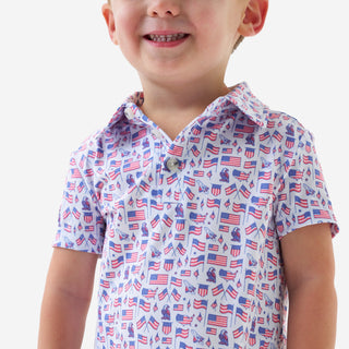 Burlebo Youth Performance Polo - Old Glory