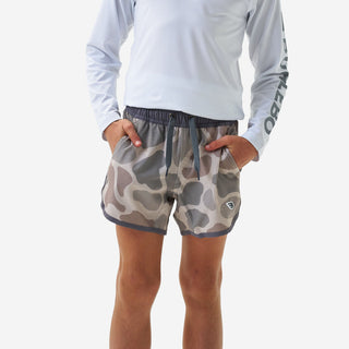 Burlebo Youth Swim Trunk - Jumbo Classic Deer Camo