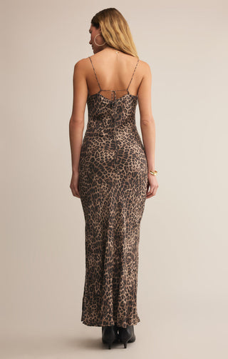 Z Supply Cielo Leopard Midi Dress - Desert Tan