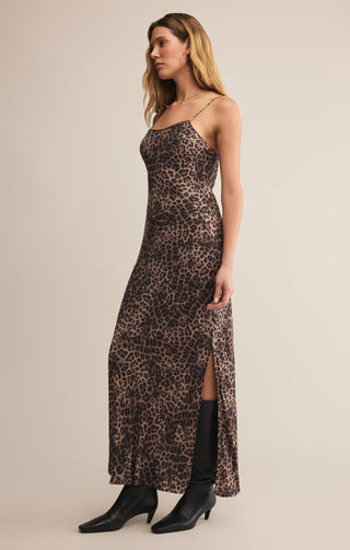 Z Supply Cielo Leopard Midi Dress - Desert Tan