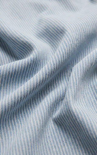 Z Supply Erin Soft Denim Railroad Jacket - Seaboard Stripe