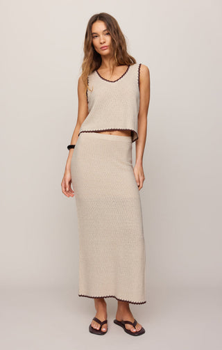 Z Supply Yessenia Whipstitch Skirt