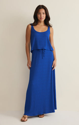 Z Supply Idris Maxi Skirt - Nautical Cobalt Blue