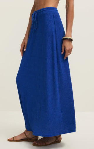 Z Supply Idris Maxi Skirt - Nautical Cobalt Blue