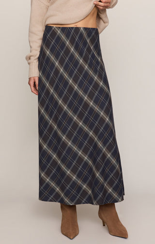 Z Supply Crestview Plaid Maxi Skirt - Eclipse