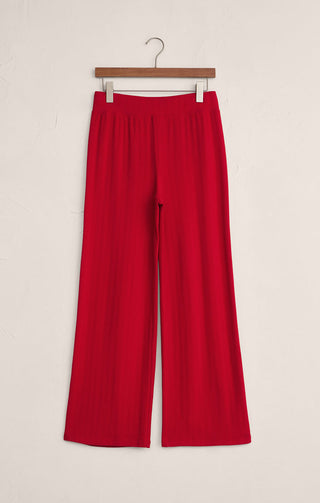 Z Supply Luxe Pointelle Pant - Festive Red