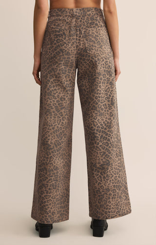 Z Supply Marli Denim Leopard Pant