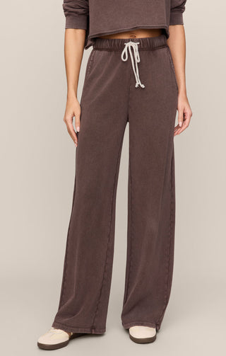 Z Supply Hunter French Terry Pant - Dark Chocolate