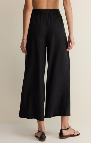 Z Supply Scout Linen Pant - Black