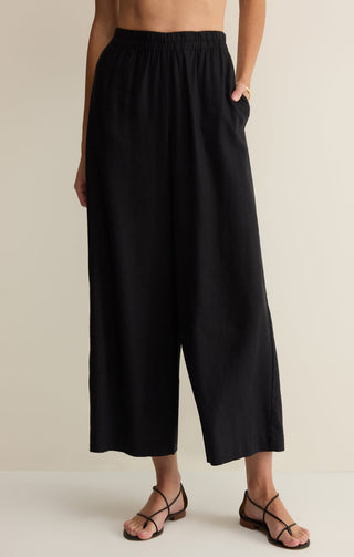 Z Supply Scout Linen Pant - Black