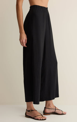 Z Supply Scout Linen Pant - Black