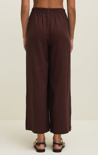 Z Supply Scout Linen Pant - Chocolate Cherry