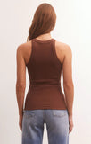 Z Supply Lily Rib Tank - Dark Rosewood