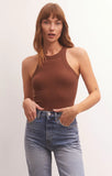 Z Supply Lily Rib Tank - Dark Rosewood