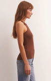 Z Supply Lily Rib Tank - Dark Rosewood