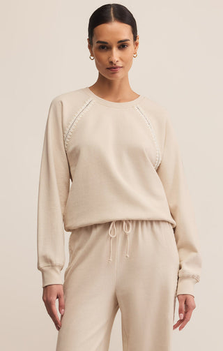 Z Supply All Around Sweatshirt - Crystal