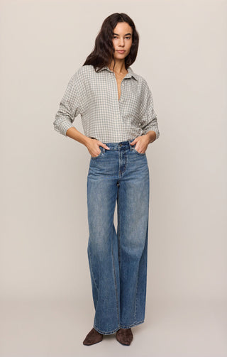 Z Supply Rover Plaid Button Up - Emerald Cove