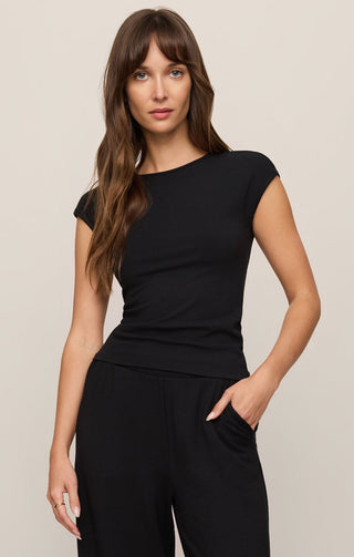 Z Supply Soft Trace Second Skin Top - Black