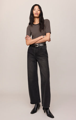 Z Supply Frieda Striped Tee - Wild Mushroom