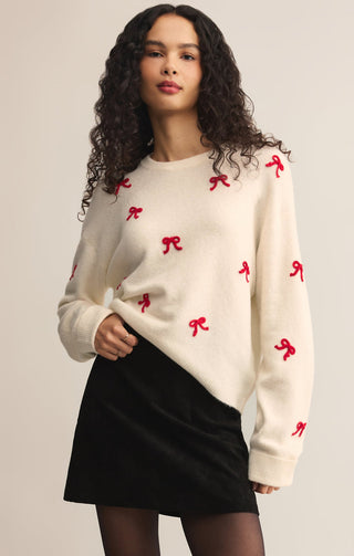Z Supply Tie the Ribbon Sweater - Warm White