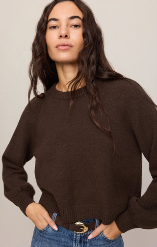 Z Supply Coming Up Cozy Sweater - Dark Chocolate