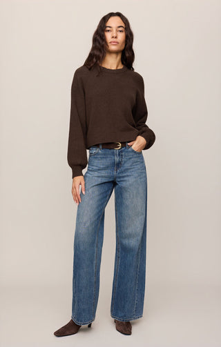 Z Supply Coming Up Cozy Sweater - Dark Chocolate