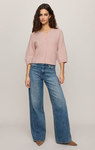 Z Supply Valor Short Sleeve Cardigan - Soft Blush