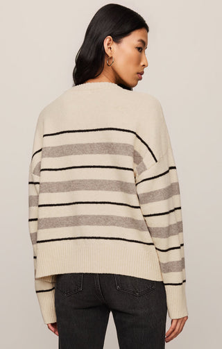 Z Supply Cirrus Stripe Sweater - Chalk