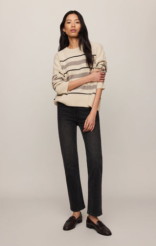 Z Supply Cirrus Stripe Sweater - Chalk