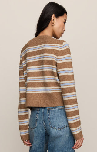 Z Supply Medina Cozy Stripe Cardigan - Golden Caramel