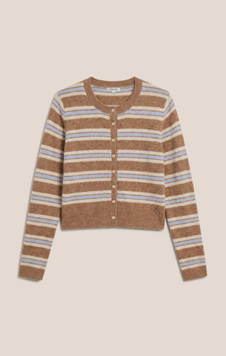 Z Supply Medina Cozy Stripe Cardigan - Golden Caramel