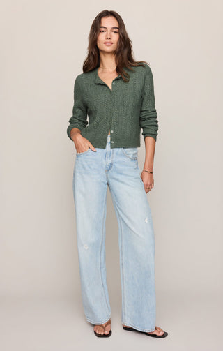 Z Supply Medina Cable Cardigan - Monstera