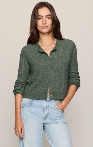 Z Supply Medina Cable Cardigan - Monstera
