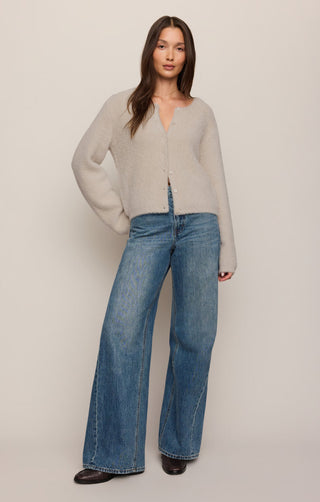Z Supply Winterglow Fluffy Cardigan - Frosted Pearl