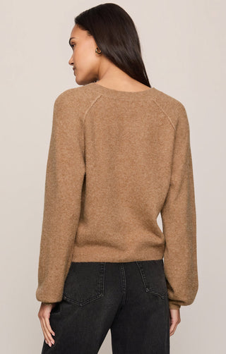 Z Supply Westmont Henley Sweater - Golden Caramel