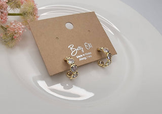 Dainty CZ Hoop Earrings