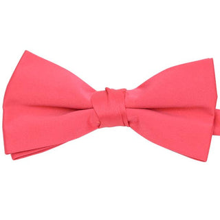 Coral Men's Clip-On Bow Tie