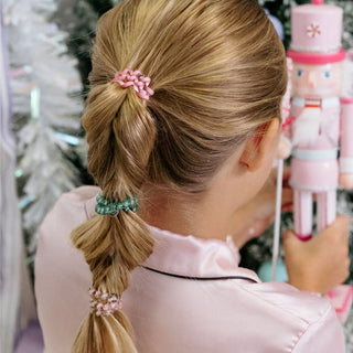 Teleties Spiral Hair Coils | Small | Merry Pinkmas Hair Ties