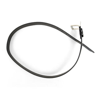 Men's Black Leather Dress Belt
