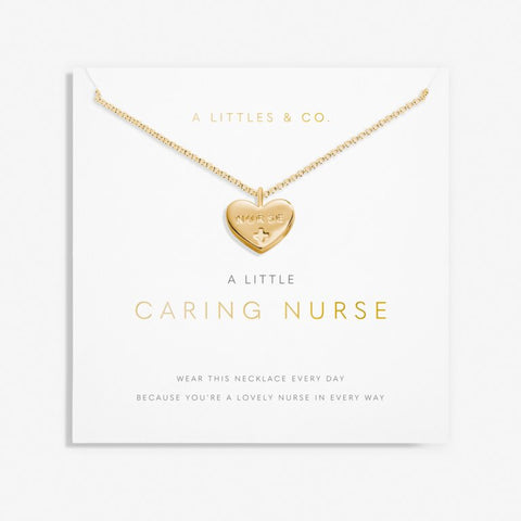 A Little 'Caring Nurse' Necklace in Gold-Tone Plating