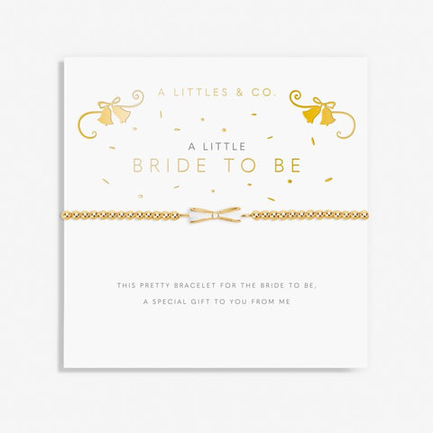 A Little 'Bride to Be' Bracelet in Gold-Tone Plating