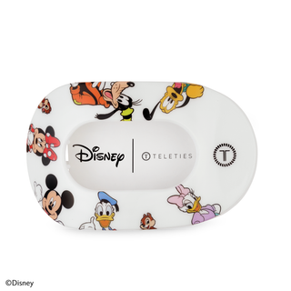 Teleties x Disney Flat Round Hair Clip | Large | Mickey and Friends