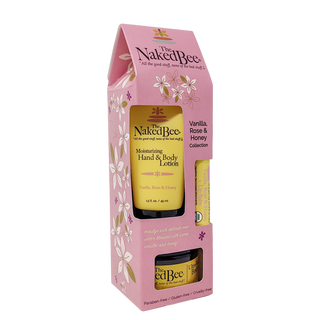 The Naked Bee Vanilla, Rose & Honey Gift Collection