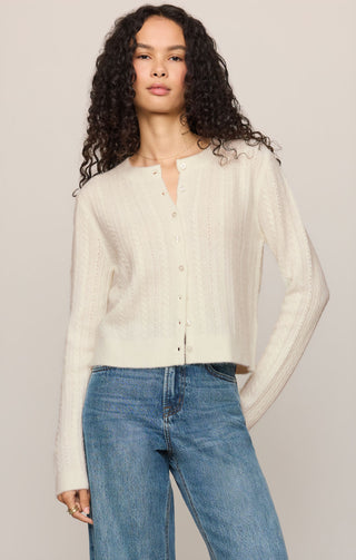 Z Supply Medina Cable Cardigan - Cloud