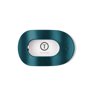 Teleties Teal With It Medium Flat Round Hair Clip
